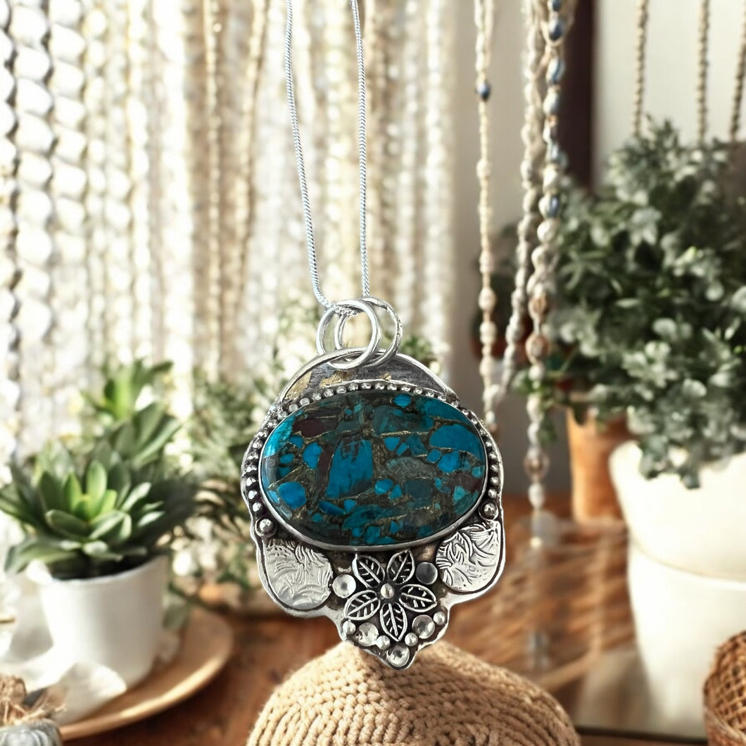 Floral Bloom - Chrysocolla